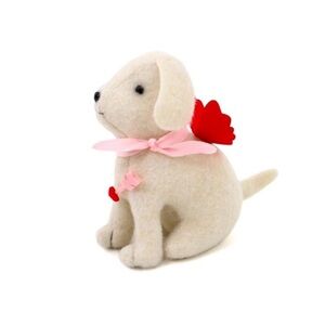 New Target Bullseye Playground Valentine Plush White Dog as Cupid